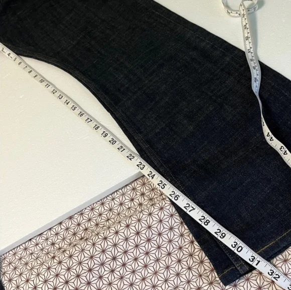 Levi's Classic Indigo Denim 542 Tilted Flare size 14 - Picture 15 of 15